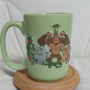 Rainforest Cafe 3D Ceramic Mug With Embossed Animals - Landry's Restaurant